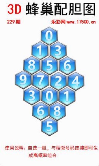 福彩3D第2023229期白鱼舟蜂巢配胆图