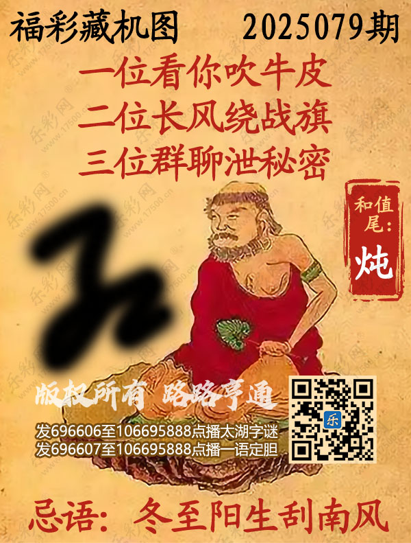 福彩3D第2025079期3d正版藏机图