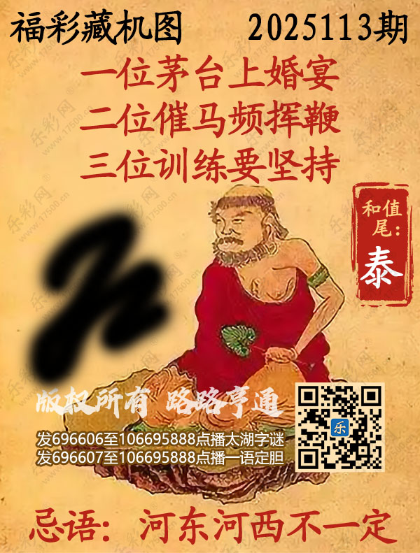 福彩3D第2025113期3d正版藏机图