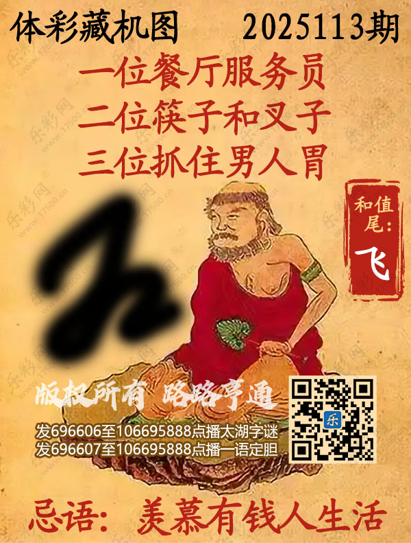 排列3第2025113期495香港彩com《正版保真藏机图》图谜