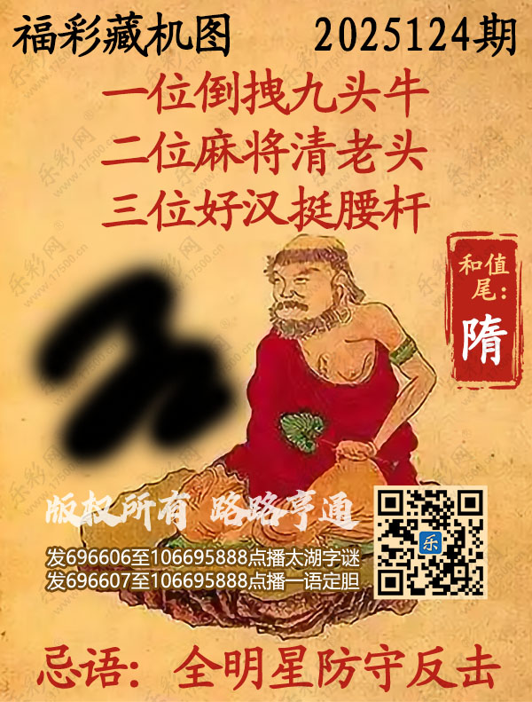 福彩3D第2025124期3d正版藏机图