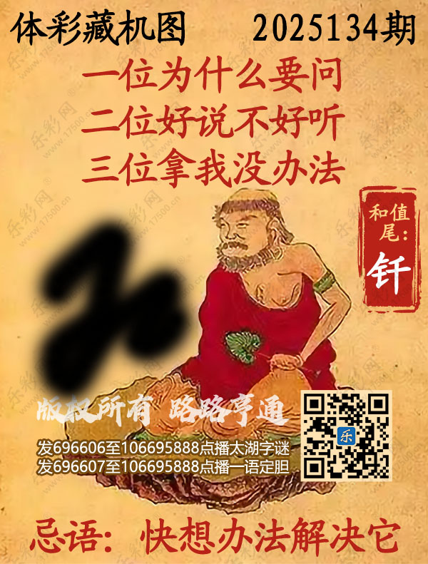 排列3第2025134期495香港彩com《正版保真藏机图》图谜