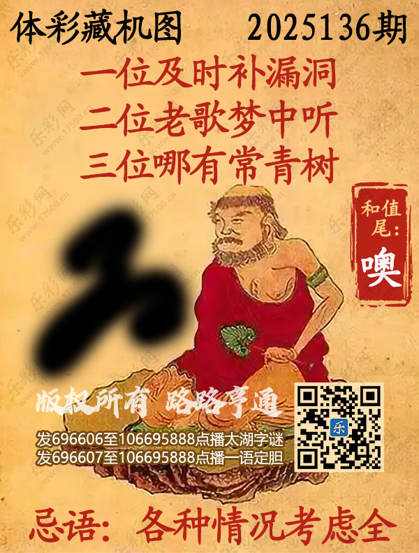 排列3第2025136期495香港彩com《正版保真藏机图》图谜