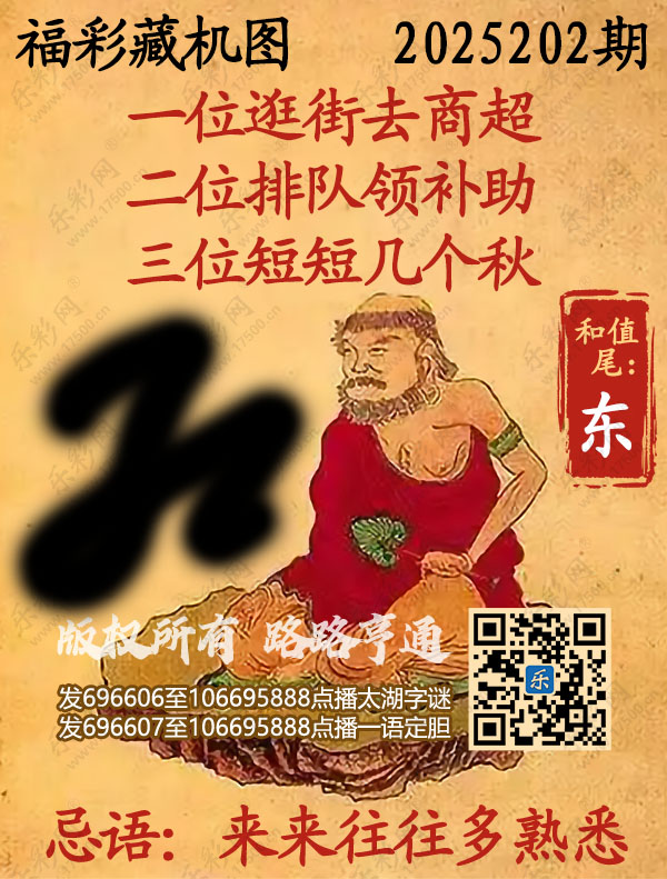 福彩3D第2025202期3d正版藏机图