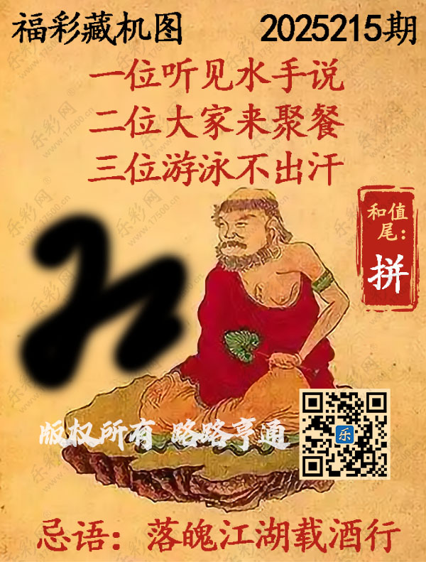 福彩3D第2025215期3d正版藏机图