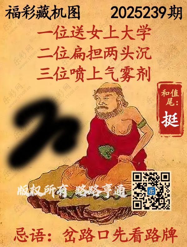 福彩3D第2025239期3d正版藏机图