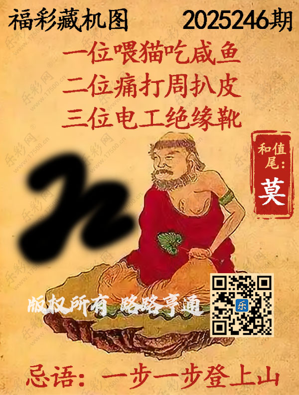 福彩3D第2025246期3d正版藏机图