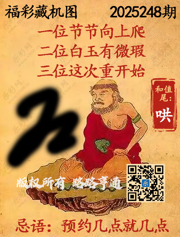福彩3D第2025248期3d正版藏机图
