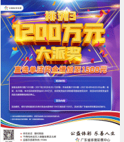 牛年首促！体彩排列3游戏1200万元大派奖！